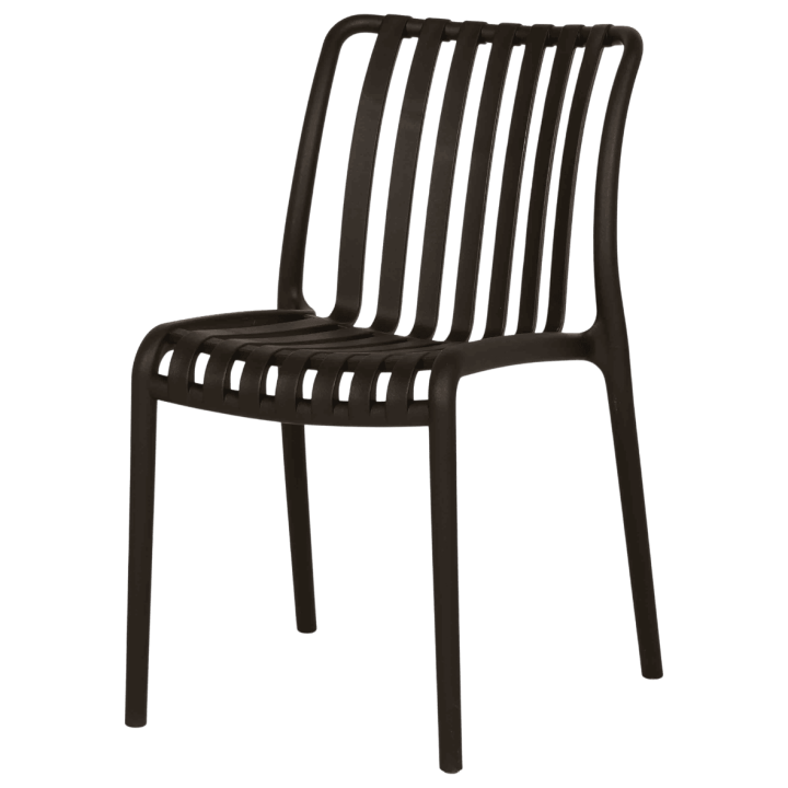 Chaise empilable Lampang noir