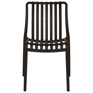 Chaise empilable Lampang noir