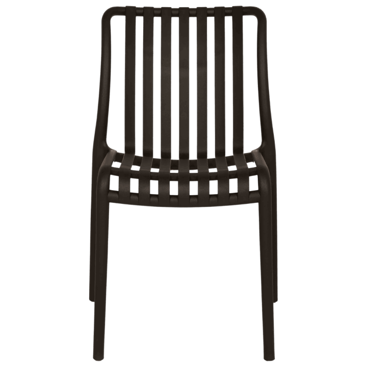 Chaise empilable Lampang noir