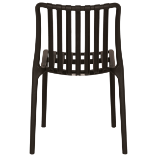 Chaise empilable Lampang noir