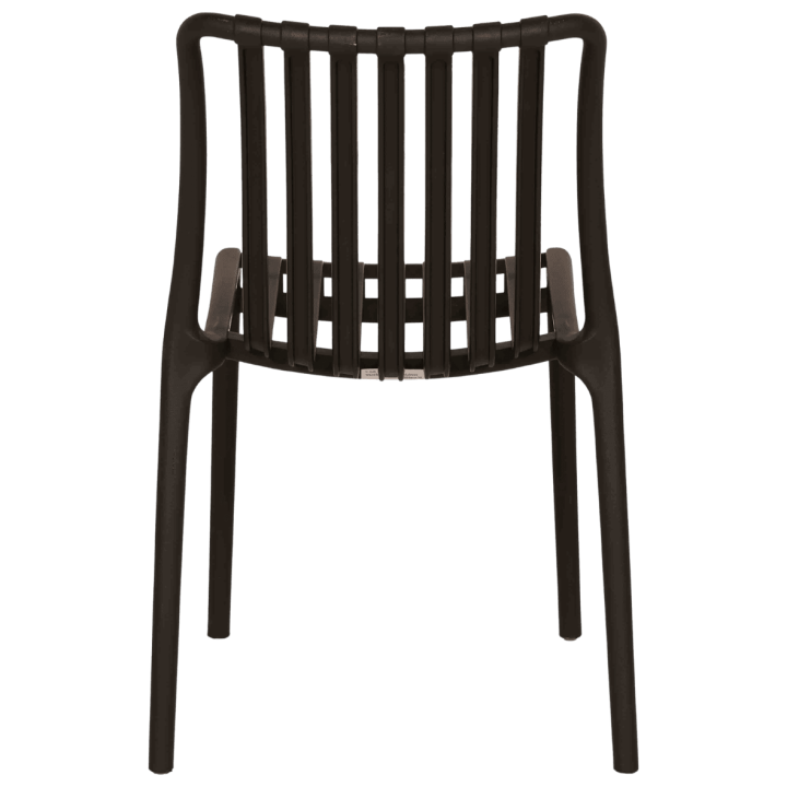 Chaise empilable Lampang noir