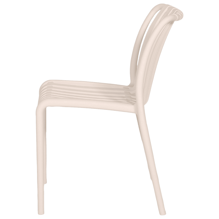 Chaise empilable Lampang blanche