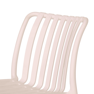 Chaise empilable Lampang blanche