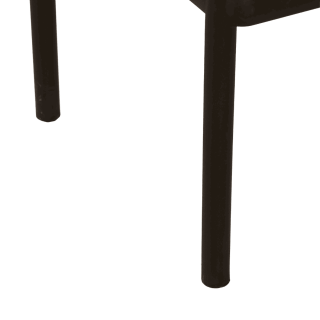 Tabouret de bar empilable Lampang noir