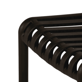 Tabouret de bar empilable Lampang noir
