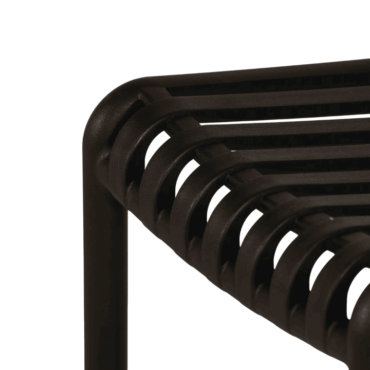 Tabouret de bar empilable Lampang noir