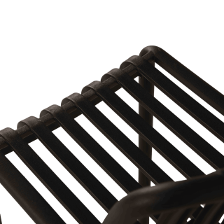Tabouret de bar empilable Lampang noir