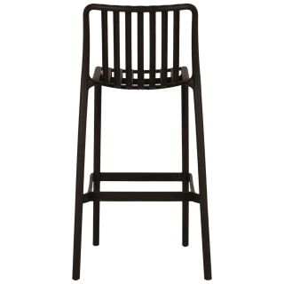 Tabouret de bar empilable Lampang noir