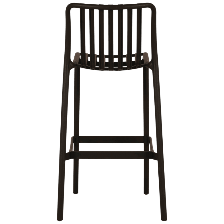 Tabouret de bar empilable Lampang noir