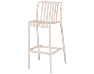 Tabouret de bar empilable Lampang Blanc