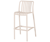 Tabouret de bar empilable Lampang Blanc