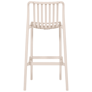 Tabouret de bar empilable Lampang Blanc