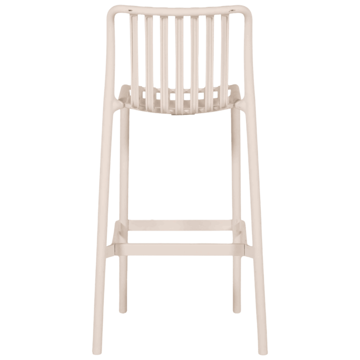 Tabouret de bar empilable Lampang Blanc