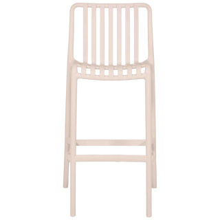 Tabouret de bar empilable Lampang Blanc