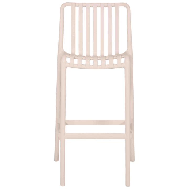 Tabouret de bar empilable Lampang Blanc