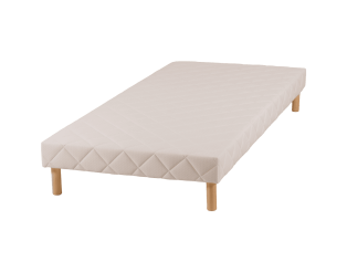 Sommier tapissier 90x200 Cansas Coutil beige