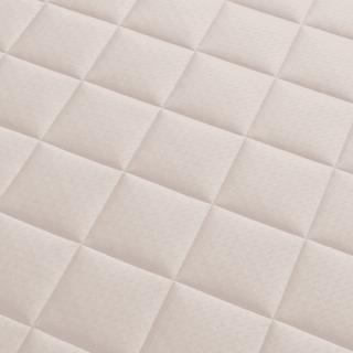 Sommier 80 / 200 cm en tissu beige Cansas