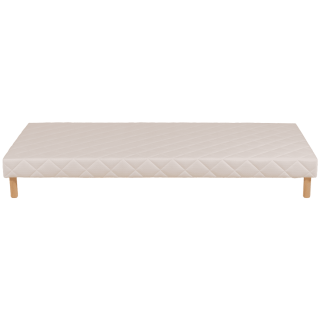 Sommier tapissier 90 x 190cm Beige Cansas