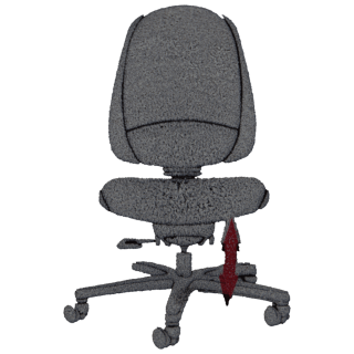 Fauteuil de bureau noir P91