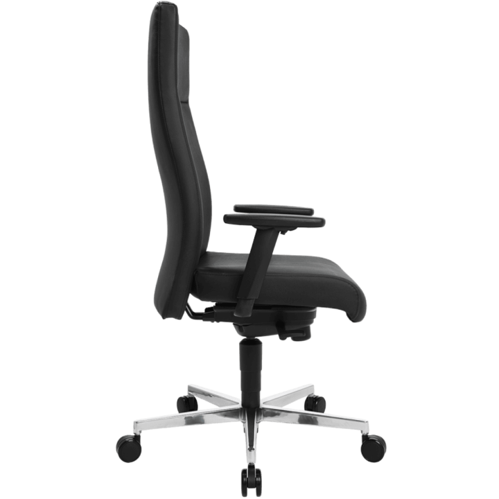Chaise de bureau en cuir Noir Chief 300
