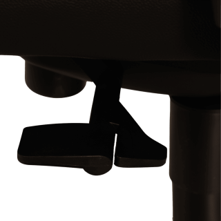 Chaise de bureau en cuir Noir Chief 300