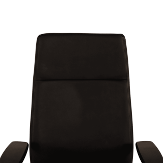 Chaise de bureau en cuir Noir Chief 300