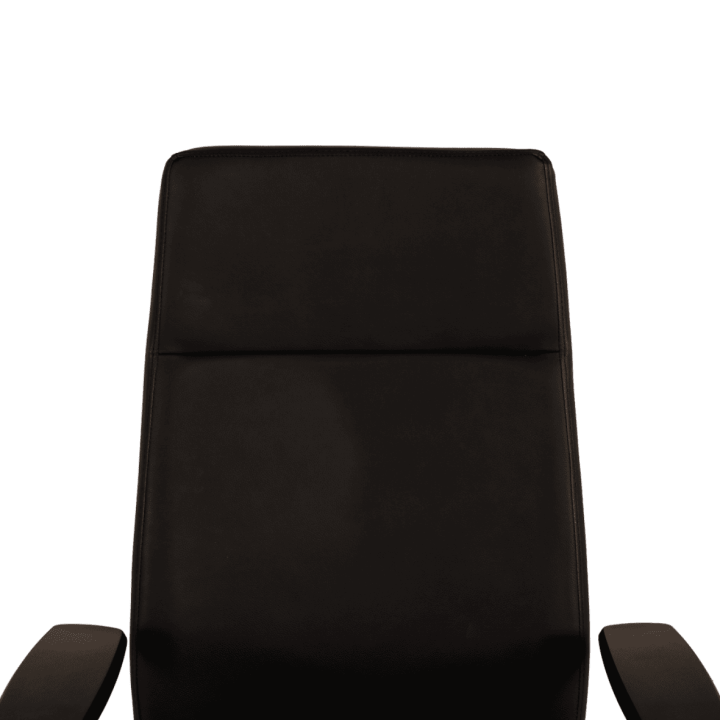 Chaise de bureau en cuir Noir Chief 300