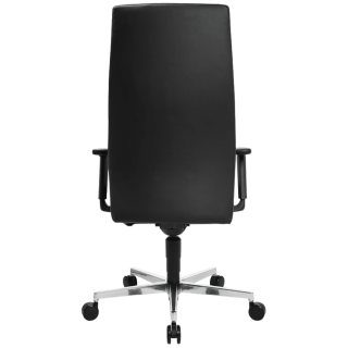 Chaise de bureau en cuir Noir Chief 300