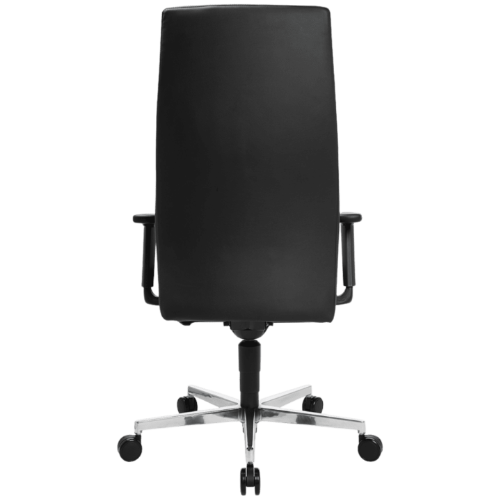 Chaise de bureau en cuir Noir Chief 300