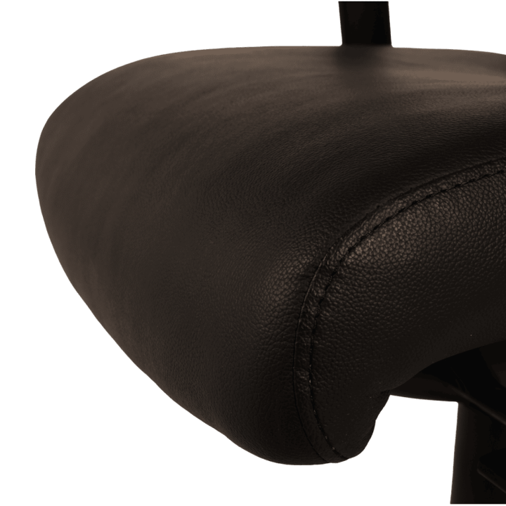 Chaise de bureau en cuir Noir Chief 300