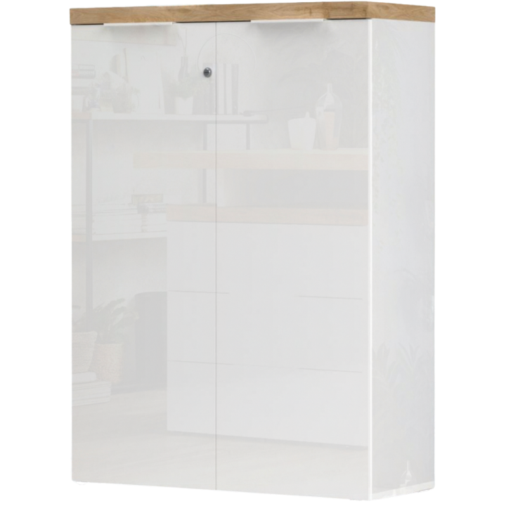Commode 2 portes Basso - Easy - bianco et cadiz