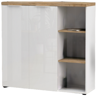 Commode 2 portes Easy - bianco et cadiz