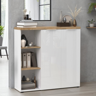 Commode 2 portes Easy - bianco et cadiz