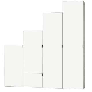 Dressing Casa Escalier 240 cm Chêne hickory