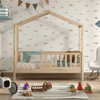 Lit junior Dallas 70 x 140 cm Naturel