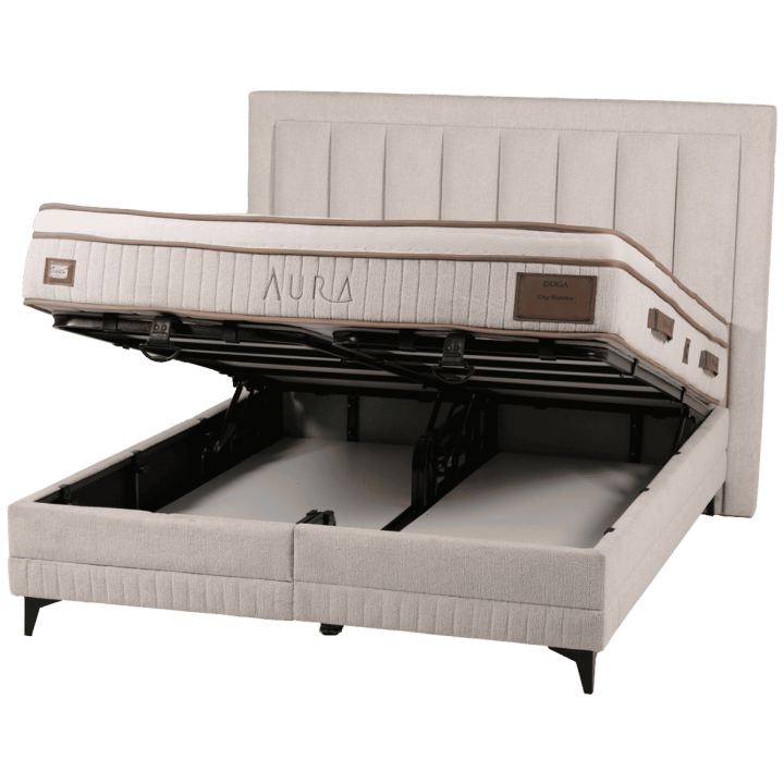 Lit boxspring 180 cm Aura avec coffre