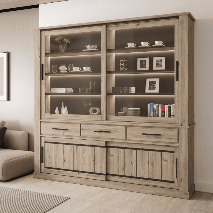 Vitrine Kurt 220 cm