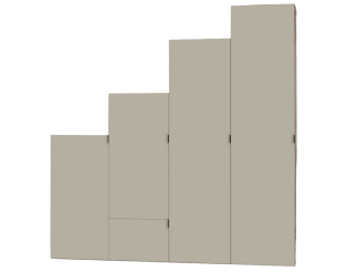 Dressing Casa Escalier 240 cm Blanc