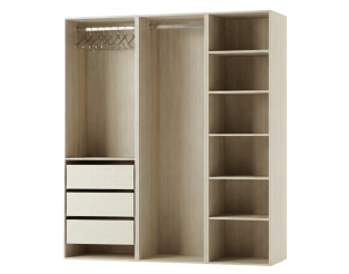 Drssing Casa 135 cm chêne hickory