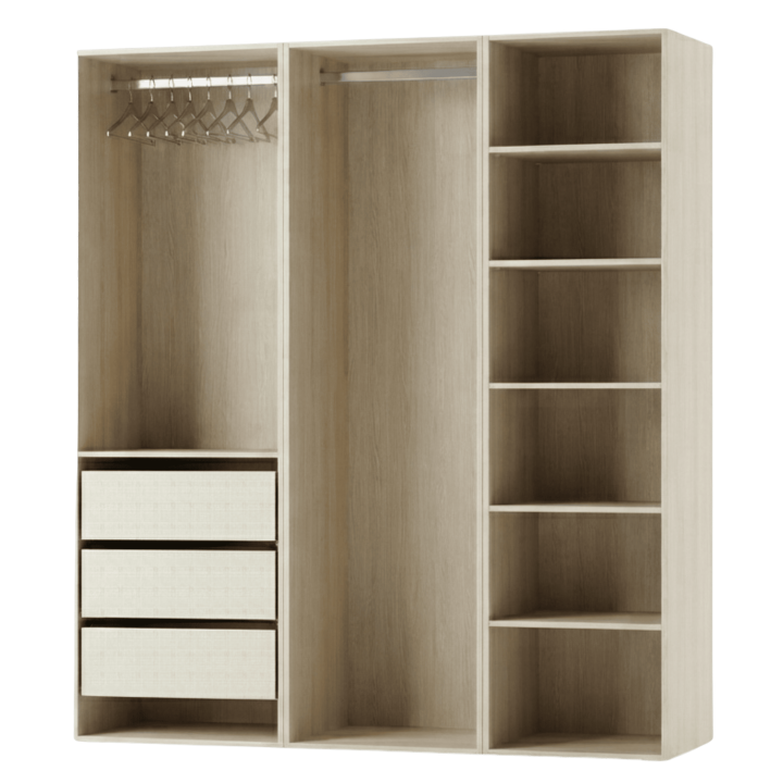 Drssing Casa 135 cm chêne hickory