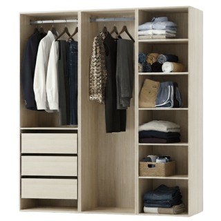 Drssing Casa 135 cm chêne hickory
