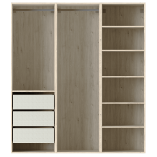 Drssing Casa 135 cm chêne hickory