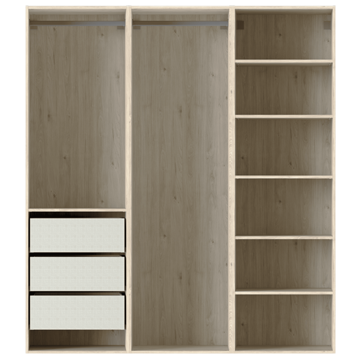 Drssing Casa 135 cm chêne hickory