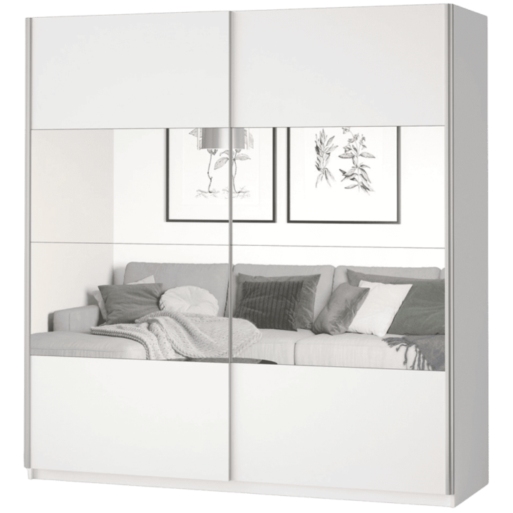 Armoire 2 portes (200cm) Beta blanc