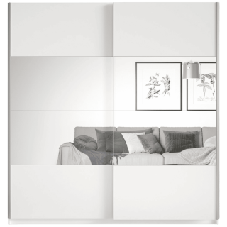 Armoire 2 portes (200cm) Beta blanc