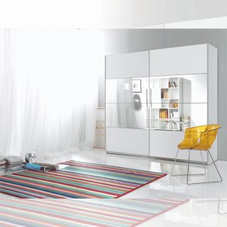 Armoire 2 portes (200cm) Beta blanc