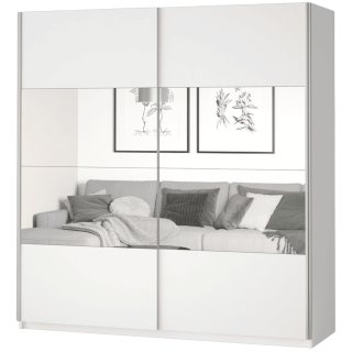 Armoire 2 portes (180cm) Beta blanc
