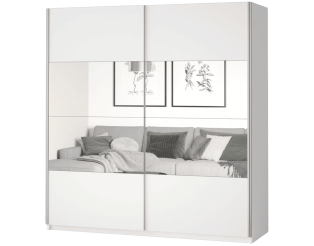Armoire 2 portes (180cm) Beta blanc