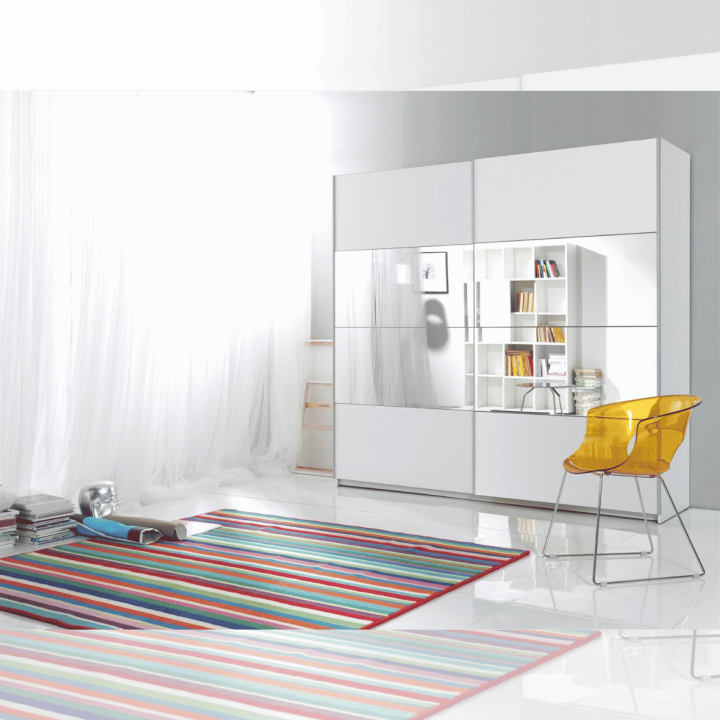 Armoire 2 portes (180cm) Beta blanc