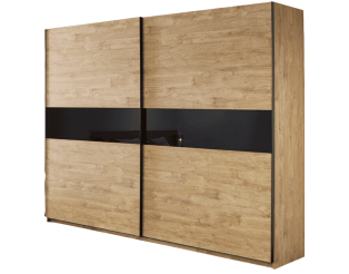 Armoire 2 portes coulissantes Clara golden oak